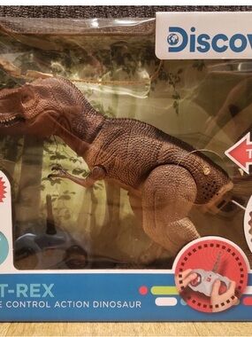 Discovery Brown and Tan Remote Control T-Rex Figure